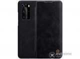 Nillkin Qin bőr hatású álló tok Huawei P40 Pro készülékhez, fekete