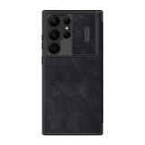 Nillkin Qin Leather Pro Samsung S23 Ultra tok fekete (043130) (NI043130) - Telefontok