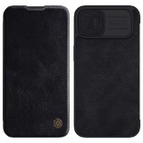 Nillkin Qin Pro bőr tok iPhone 14 6.1 2022 fekete