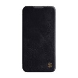 Nillkin Qin Pro Leather Case for iPhone 14 Pro Max tok fekete (038421) (NI038421) - Telefontok