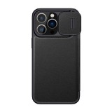 Nillkin Qin Pro Leather Case iPhone 14 Pro Max tok fekete (038431) (NI038431) - Telefontok
