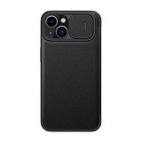 Nillkin Qin Pro Leather iPhone 14 Plus hátlap tok fekete (038430) (NI038430) - Telefontok