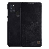 Nillkin QIN Samsung Galaxy A21s (SM-A217F) tok álló (Flip, oldalra nyíló, bankkártya tartó) fekete