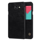 Nillkin QIN Samsung Galaxy A5 (2016) SM-A510F tok álló (aktív Flip, oldalra nyíló, S-View Cover) fekete