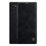 Nillkin QIN Samsung Galaxy Note 10 (SM-N970F) tok álló (Flip, oldalra nyíló, bankkártya tartó) fekete