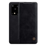 Nillkin QIN Samsung Galaxy S20 Ultra (SM-G988B) tok álló (Flip, oldalra nyíló, bankkártya tartó) fekete