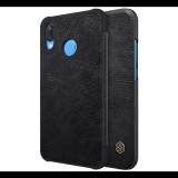 NILLKIN QIN tok álló, bőr hatású (FLIP, oldalra nyíló, bankkártya tartó) FEKETE [Huawei P20 Lite] (5996457759897)