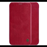 NILLKIN QIN tok álló, bőr hatású (FLIP, oldalra nyíló, bankkártya tartó) PIROS [Apple iPhone XS Max 6.5] (5996457799954)