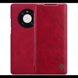 NILLKIN QIN tok álló, bőr hatású (FLIP, oldalra nyíló, bankkártya tartó) PIROS [Huawei Mate 40 Pro] (5996591016405)