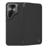 Nillkin Samsung Galaxy S24 FE (SM-S721) qin pro tok álló, bőr hatású (flip, kártyazseb, kameravédő) fekete