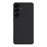 Nillkin Samsung Galaxy S25 Plus (SM-S936) super frosted pro műanyag védő (ütésálló, gumírozott, érdes felület) fekete