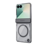 Nillkin Samsung Galaxy Z Flip7 (SM-F766) iceblade szilikon védő (ütésállóság, kameravédő, kitámasztó, magsafe) fekete