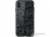 Nillkin SEASHELL telefonvédő műanyag keretedzett üveg hátlappal Apple iPhone XS Max készülékhez, fekete