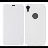 NILLKIN SPARKLE műanyag telefonvédő (bőr hatású FLIP, oldalra nyíló, logo kivágás) FEHÉR [Apple iPhone XR 6.1] (5996457814220)