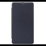 NILLKIN SPARKLE műanyag telefonvédő (mikroszálas bőr hatású FLIP, oldalra nyíló) FEKETE [Microsoft Lumia 535] (5996457522262) - Telefontok