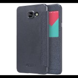NILLKIN SPARKLE műanyag telefonvédő (mikroszálas bőr hatású FLIP, oldalra nyíló, hívószámkijelzés, S-View Cover) FEKETE [Samsung Galaxy A5 (2016) SM-A510F] (5996457618026)