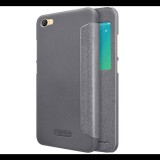 NILLKIN SPARKLE műanyag telefonvédő (mikroszálas bőr hatású FLIP, oldalra nyíló, hívószámkijelzés, View Window) FEKETE [Xiaomi Redmi Note 5A] (5996457723287) - Telefontok