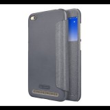 NILLKIN SPARKLE műanyag telefonvédő (mikroszálas bőr hatású FLIP, oldalra nyíló, S-View Cover) FEKETE [Xiaomi Redmi 5A] (5996457759545) - Telefontok