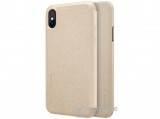 Nillkin SPARKLE műanyag tok Apple iPhone X (5,8") készülékhez, arany