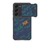 NILLKIN STRIKER műanyag telefonvédő (szilikon keret, közepesen ütésálló, kamera védelem, méhsejt minta) SÖTÉTKÉK Samsung Galaxy S23 Plus (SM-S916)