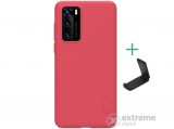 Nillkin Super Frosted műanyag tok Huawei P40 készülékhez, piros