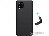 Nillkin Super Frosted műanyag tok Samsung Galaxy A42 5G (SM-A425F) készülékhez, fekete
