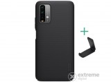 Nillkin Super Frosted műanyag tok Xiaomi Redmi Note 9 4G készülékhez, fekete