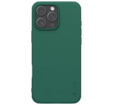 NILLKIN SUPER FROSTED PRO műanyag telefonvédő (ütésállóság, gumírozott, érdes felület) SÖTÉTZÖLD Apple iPhone 16 Pro Max