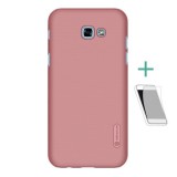Nillkin Super Frosted Samsung Galaxy A3 (2017) SM-A320F műanyag védő (gumírozott, képernyővédő fólia) rozéarany