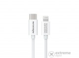 Nillkin Superspeed Type-C lightning adat-és töltőkábel, fehér, 1m