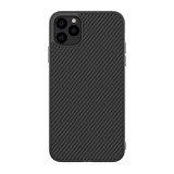 Nillkin SYNTHETIC FIBER Apple iPhone 11 Pro Max műanyag telefonvédő (környezetbarát, karbon minta) fekete
