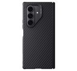 NILLKIN SYNTHETIC FIBER PRO műanyag telefonvédő (aramid bevonat, légpárnás sarok, karbon minta, MagSafe) FEKETE Samsung Galaxy Z Fold7 (SM-F966)
