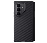 NILLKIN SYNTHETIC FIBER PRO műanyag telefonvédő (aramid bevonat, légpárnás sarok, MagSafe, érintő ceruza) FEKETE Samsung Galaxy Z Fold7 (SM-F966)