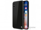 Nillkin TEMPERED PLAID szilikon keret/tok Apple iPhone X/XS (5,8") készülékhez, fekete
