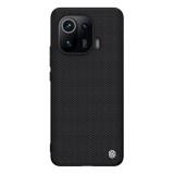 NILLKIN TEXTURED műanyag telefonvédő (érdes felület, közepesen ütésálló, Xiaomi Mi 11 Pro 5G szilikon keret) fekete