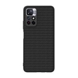 NILLKIN TEXTURED műanyag telefonvédő (érdes felület, közepesen ütésálló, Xiaomi Redmi Note 11T 5G szilikon keret) fekete