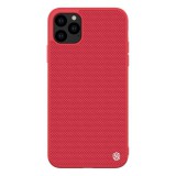 Nillkin Textured műanyag telefonvédő ( közepesen ütésálló, Apple iPhone 11 Pro szilikon keret, 3D minta) piros