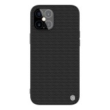 Nillkin Textured műanyag telefonvédő ( közepesen ütésálló, Apple iPhone 12 Pro Max szilikon keret, 3D minta) fekete