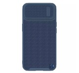 NILLKIN TEXTURED S műanyag telefonvédő (szilikon keret, 3D minta, kamera védelem, Magsafe rögzítésű) SÖTÉTKÉK Apple iPhone 14 Plus