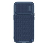 NILLKIN TEXTURED S műanyag telefonvédő (szilikon keret, 3D minta, kamera védelem, Magsafe rögzítésű) SÖTÉTKÉK Apple iPhone 14 Pro