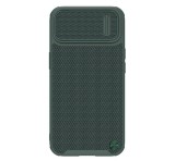NILLKIN TEXTURED S műanyag telefonvédő (szilikon keret, 3D minta, kamera védelem, Magsafe rögzítésű) SÖTÉTZÖLD Apple iPhone 14 Plus