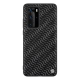 Nillkin TWINKLE Huawei P40 Pro szilikon védő (közepesen ütésálló, műanyag hátlap, környezetbarát, csillogó) ezüst