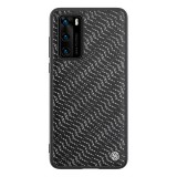 Nillkin TWINKLE Huawei P40 szilikon telefonvédő (közepesen ütésálló, műanyag hátlap, környezetbarát, csillogó) ezüst