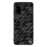 Nillkin TWINKLE Samsung Galaxy S20 (SM-G981U) szilikon védő (közepesen ütésálló, műanyag hátlap, csillogó) fekete