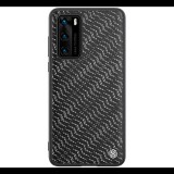 NILLKIN TWINKLE szilikon telefonvédő (közepesen ütésálló, műanyag hátlap, környezetbarát, csillogó) EZÜST [Huawei P40] (5996457944118)