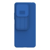 Nillkin Xiaomi Redmi Note 14 5G  camshield szilikon telefonvédő (ütésállóság, kameravédő, csíkos) sötétkék