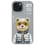 Nimmy Cool&Cute 2.0 Bear tok iPhone 15 - szürke