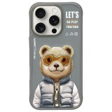 Nimmy Cool&Cute 2.0 Bear tok iPhone 16 Pro Max - szürke