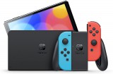 Nintendo Switch OLED, 7”, 64 GB, Wi-Fi, Neon Red & Neon Blue Joy-Con, Fekete, Játékkonzol