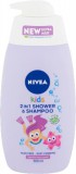 NIVEA Kids 3in1 Tusfürdő és Sampon Lányoknak 500 ml